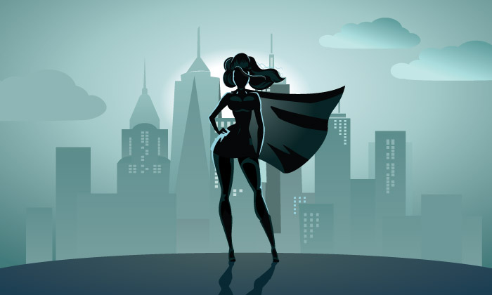 wonder woman superhero silhouette