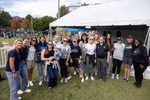 Falcon Weekend guests at Tailgate Village