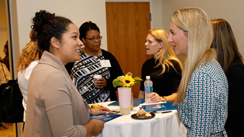 Networking at Professional Development program