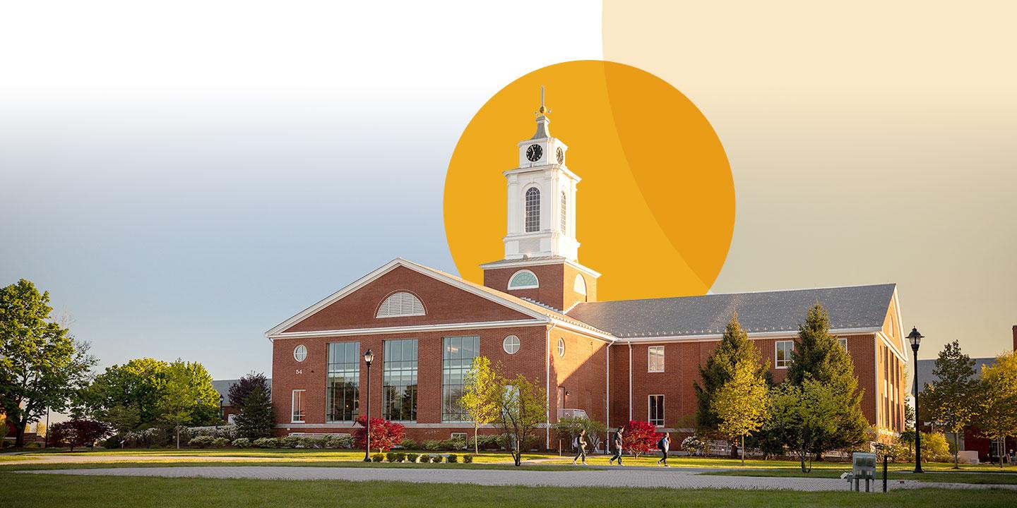 Photo of Bentley University library