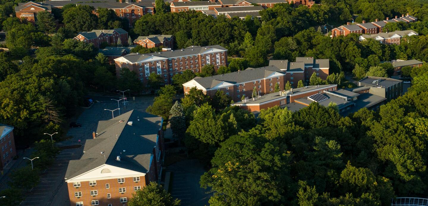 aerial view of campus